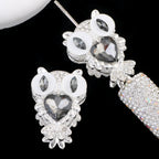 Heavy-Duty Double-Sided Owl Alloy Charm