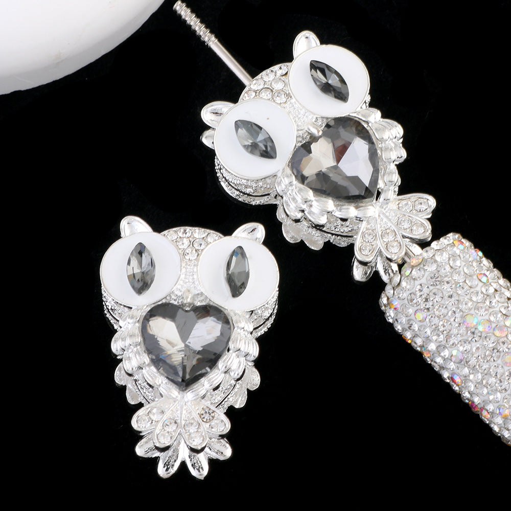 Heavy-Duty Double-Sided Owl Alloy Charm