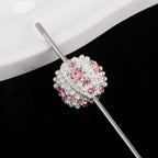 Kimhatter Nepal Heavy-Duty Alloy Pumpkin Bead with Rhinestones & Diamond Ball