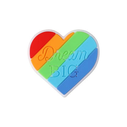 DIY Creative rainbow silicone focal beads