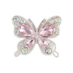 Single-Sided Alloy Rhinestone Butterfly Charm