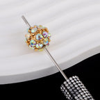 Colored Crystal Glass Alloy Beads with Straight Hole