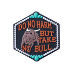 Bull head, cowgirl hat silicone focal bead