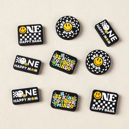 HAPPY SMILE SILICONE FOCAL BEAD