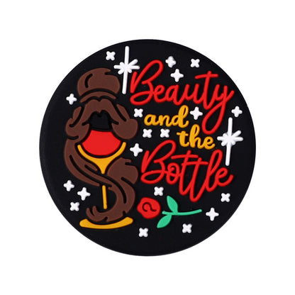 DIY collection of colorful word stickers silicone focal bead