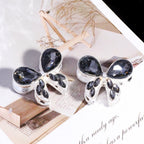 Kimhatter Alloy Butterfly Bow Charm Bead with Straight Ho 2pcs/bag
