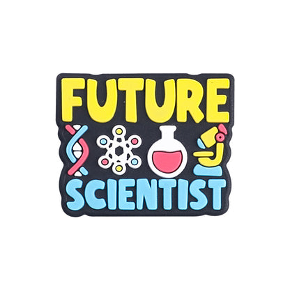 English letter inspirational silicone focal beads