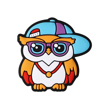 Cute colorful animal silicone focal bead