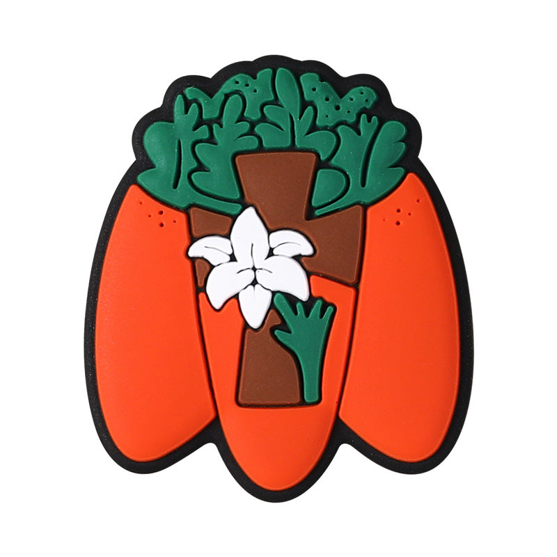 Easter 3D silicone beads, cartoon rabbit, three-dimensional gnome silicone bead accessories