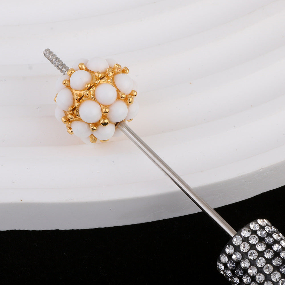 Colored Crystal Glass Alloy Beads with Straight Hole