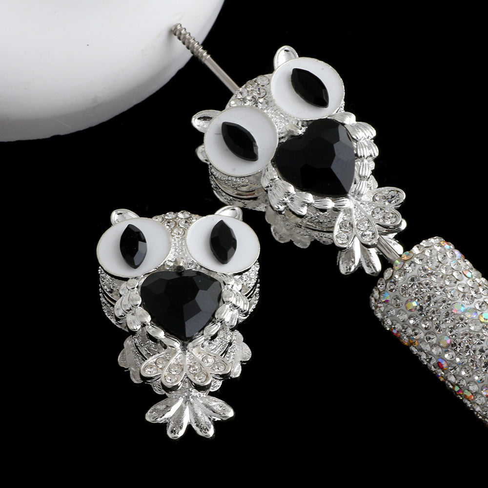 Heavy-Duty Double-Sided Owl Alloy Charm