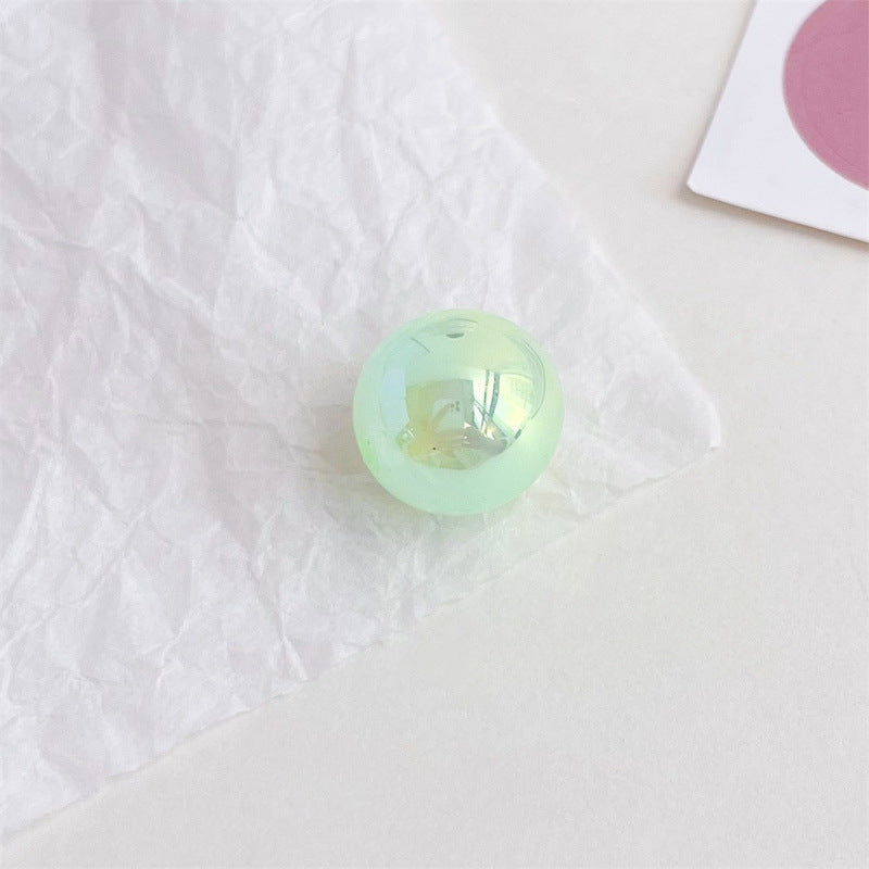 Colorful Jelly Style Round Beads – Acrylic, 12mm & 16mm, 30pcs Candy Color Mix