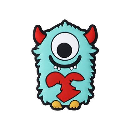 Cute cartoon animal head silicone focal bead