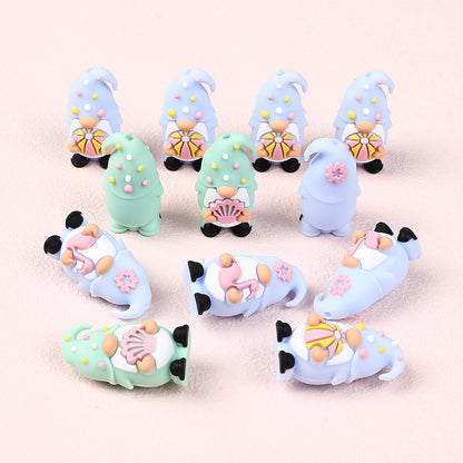 Summer 3D Cartoon Gnome silicone bead