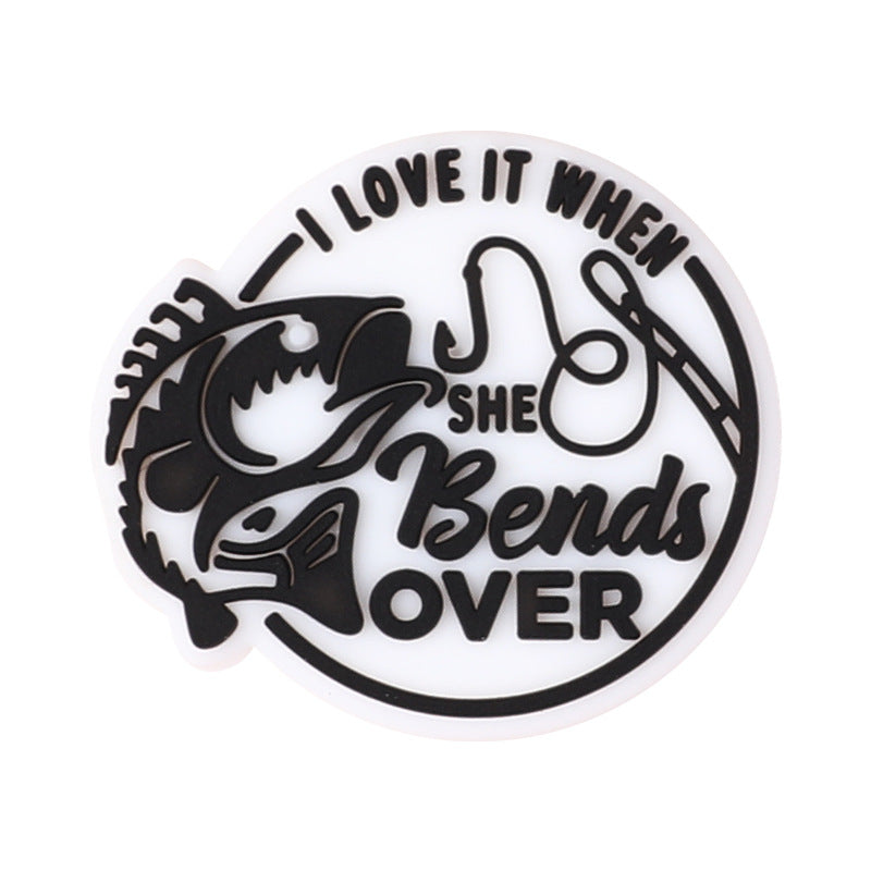 Fishing themed silicone focal beads