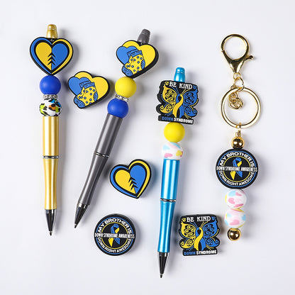 Heart shaped, cartoon butterfly silicone focal beads