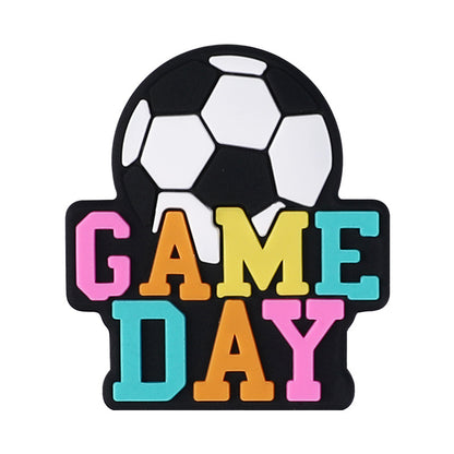 Game Day silicone focal bead