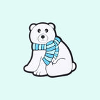 DIY Christmas snowman, penguin, polar bear silicone focal bead