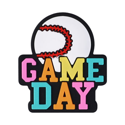 Game Day silicone focal bead