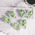 Kimhatter Heavy-Duty Alloy Sparkling Butterfly Rhinestone Bead