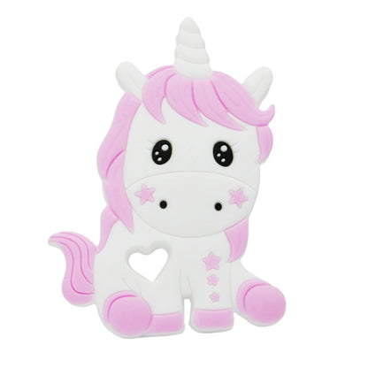 Baby cartoon highland cow, bear, unicorn, panda, dinosaur silicone focal bead