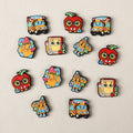 Cute apple silicone focal bead