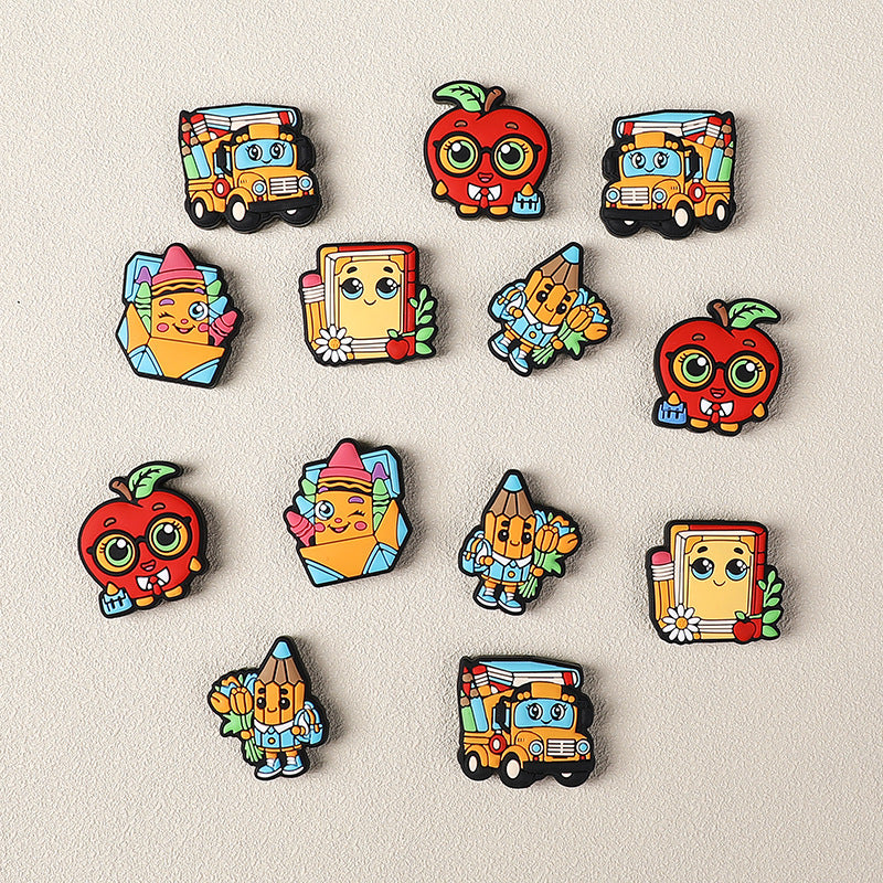 Cute apple silicone focal bead