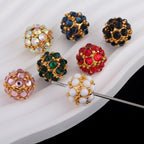 Colored Crystal Glass Alloy Beads with Straight Hole