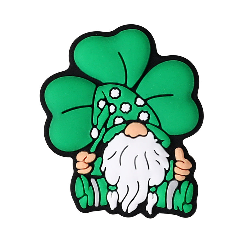 St. Patrick's day silicone focal beads