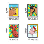 Tarot card themed silicone focal bead