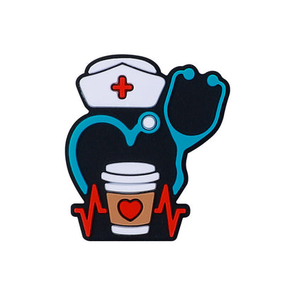 DIY Coffee letter silicone focal bead