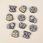 English letter inscription silicone focal bead