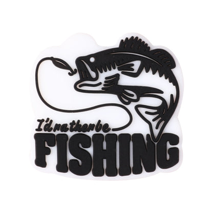 Fishing themed silicone focal beads