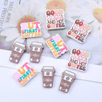 Coffee gum silicone focal beads