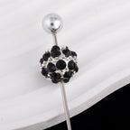 Colored Crystal Glass Alloy Beads with Straight Hole
