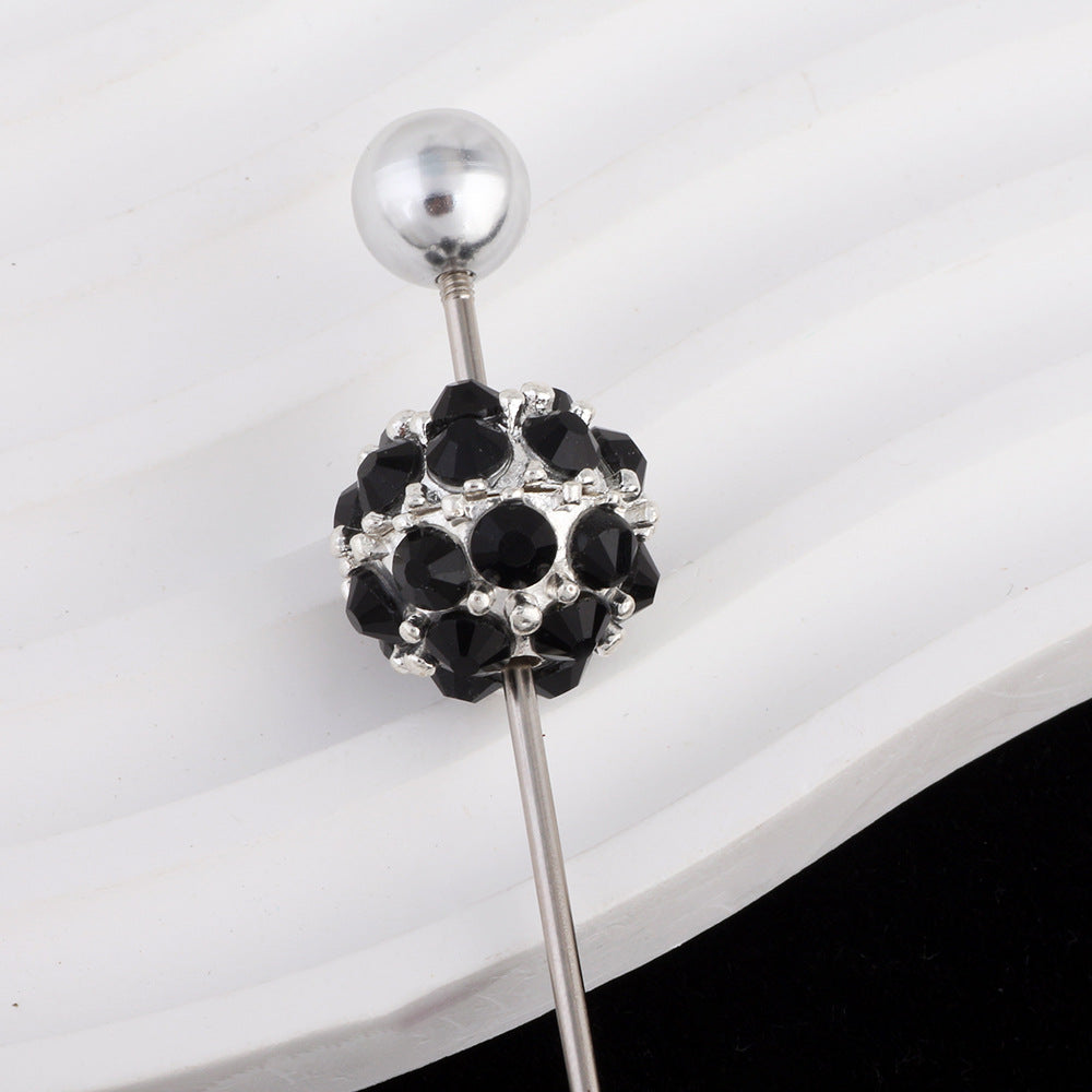 Colored Crystal Glass Alloy Beads with Straight Hole