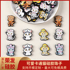 New kitten silicone focal beads