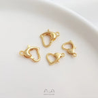 14K gold-plated 18K real gold spring buckle necklace bracelet ending lobster connection buckle DIY handmade material accessories