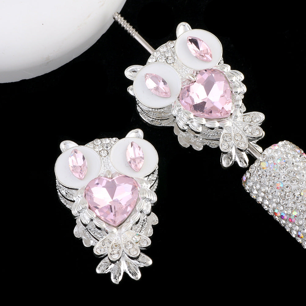 Heavy-Duty Double-Sided Owl Alloy Charm