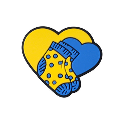 Heart shaped, cartoon butterfly silicone focal beads