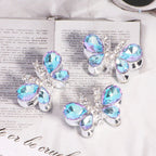 Kimhatter Heavy-Duty Alloy Sparkling Butterfly Rhinestone Bead