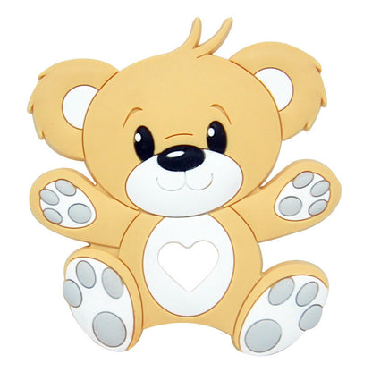 Baby cartoon highland cow, bear, unicorn, panda, dinosaur silicone focal bead