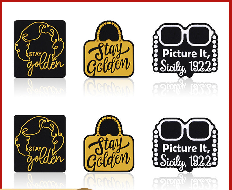 Inscription silicone focal beads