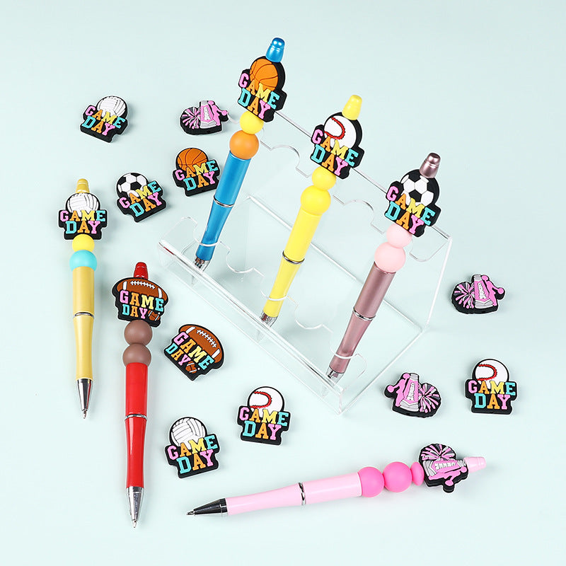 Game Day silicone focal bead