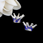 Kimhatter Heavy-Duty Colorful Crown Spacer Bead with Full Rhinestones 5pcs/bag