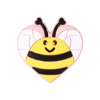 Cute cartoon animal head silicone focal bead