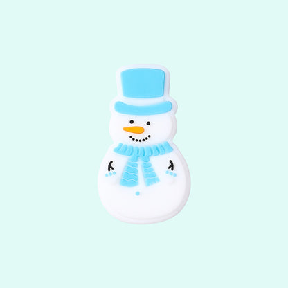 DIY Christmas snowman, penguin, polar bear silicone focal bead