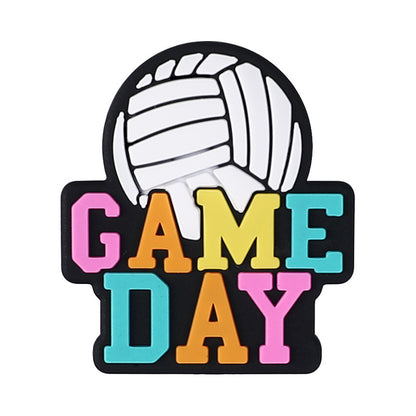 Game Day silicone focal bead