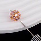 Colored Crystal Glass Alloy Beads with Straight Hole