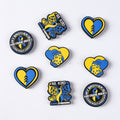 Heart shaped, cartoon butterfly silicone focal beads